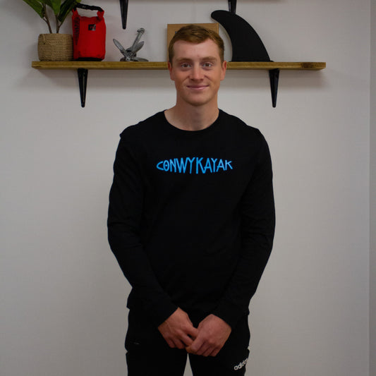 Conwy Kayak - Black Long Sleeve T-Shirt | Conwy Kayaks