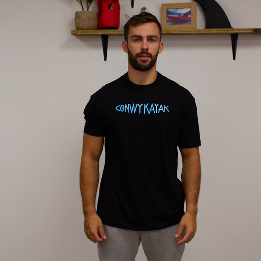 Conwy Kayak - Black Sports T-Shirt | Conwy Kayaks