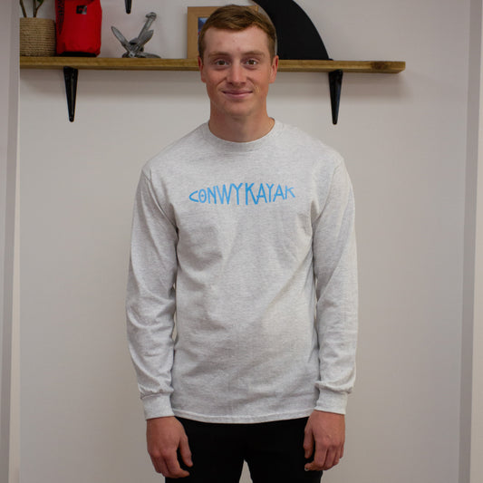 Conwy Kayak - Ash Grey Long Sleeve T-Shirt | Conwy Kayaks
