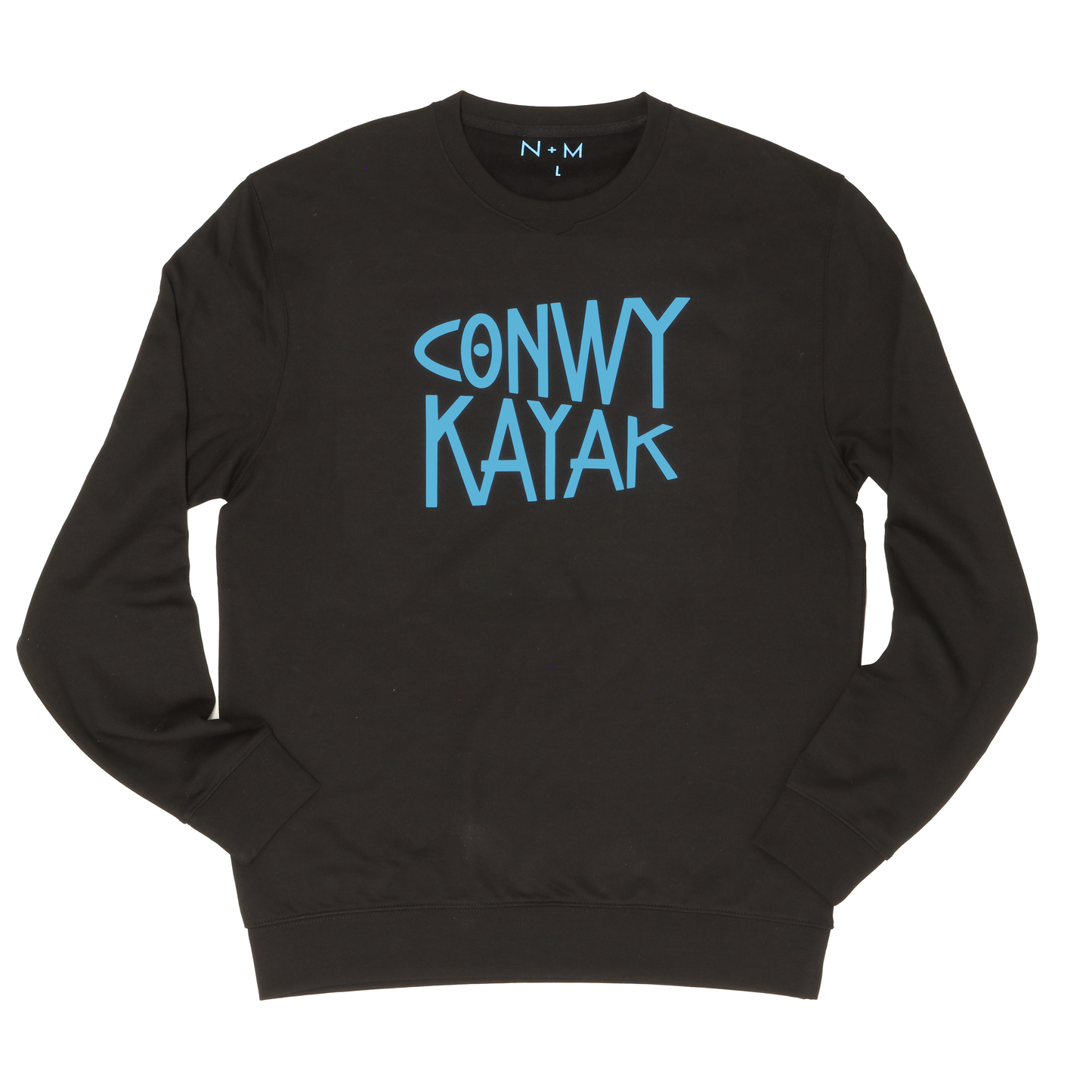 Conwy Kayak - Black Crewneck Sweater - 0