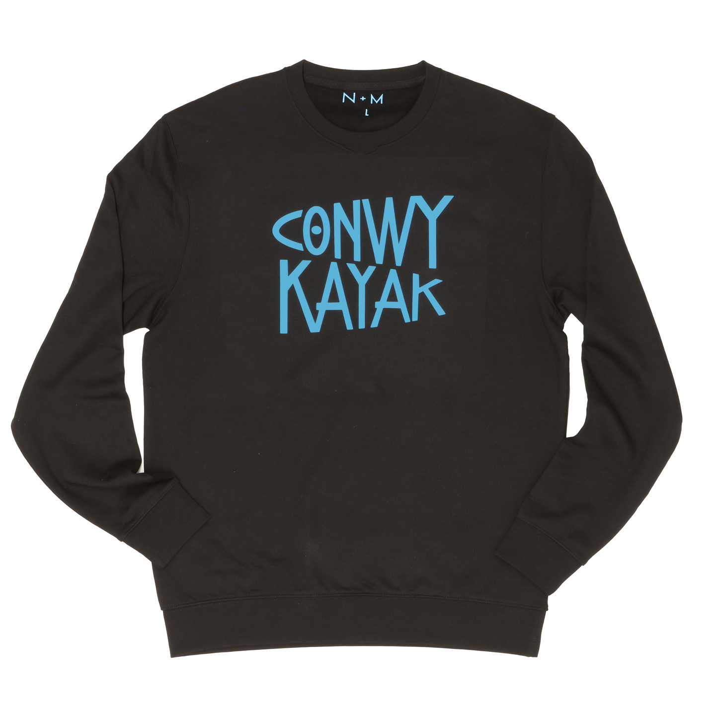 Conwy Kayak - Black Crewneck Jumper | Conwy Kayaks