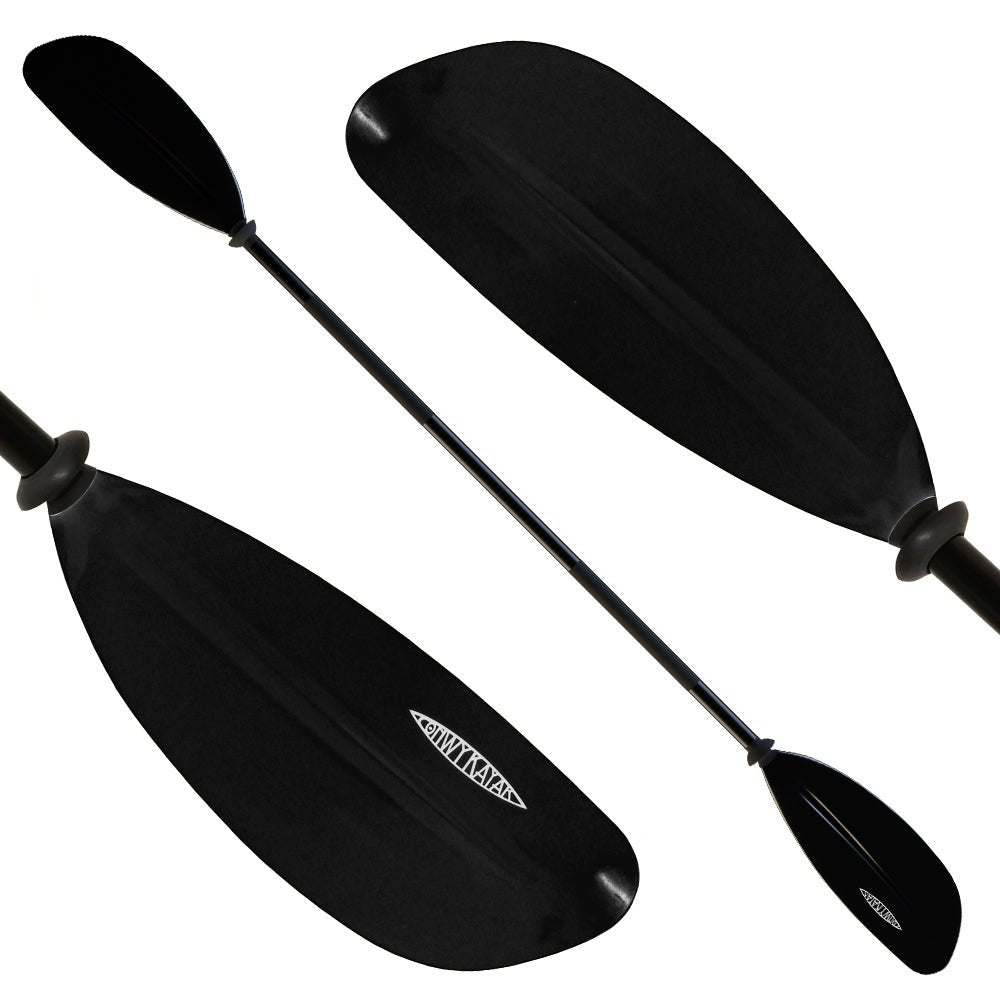 Conwy Kayak - Black 2 Piece Aluminium Kayak Paddle - 5