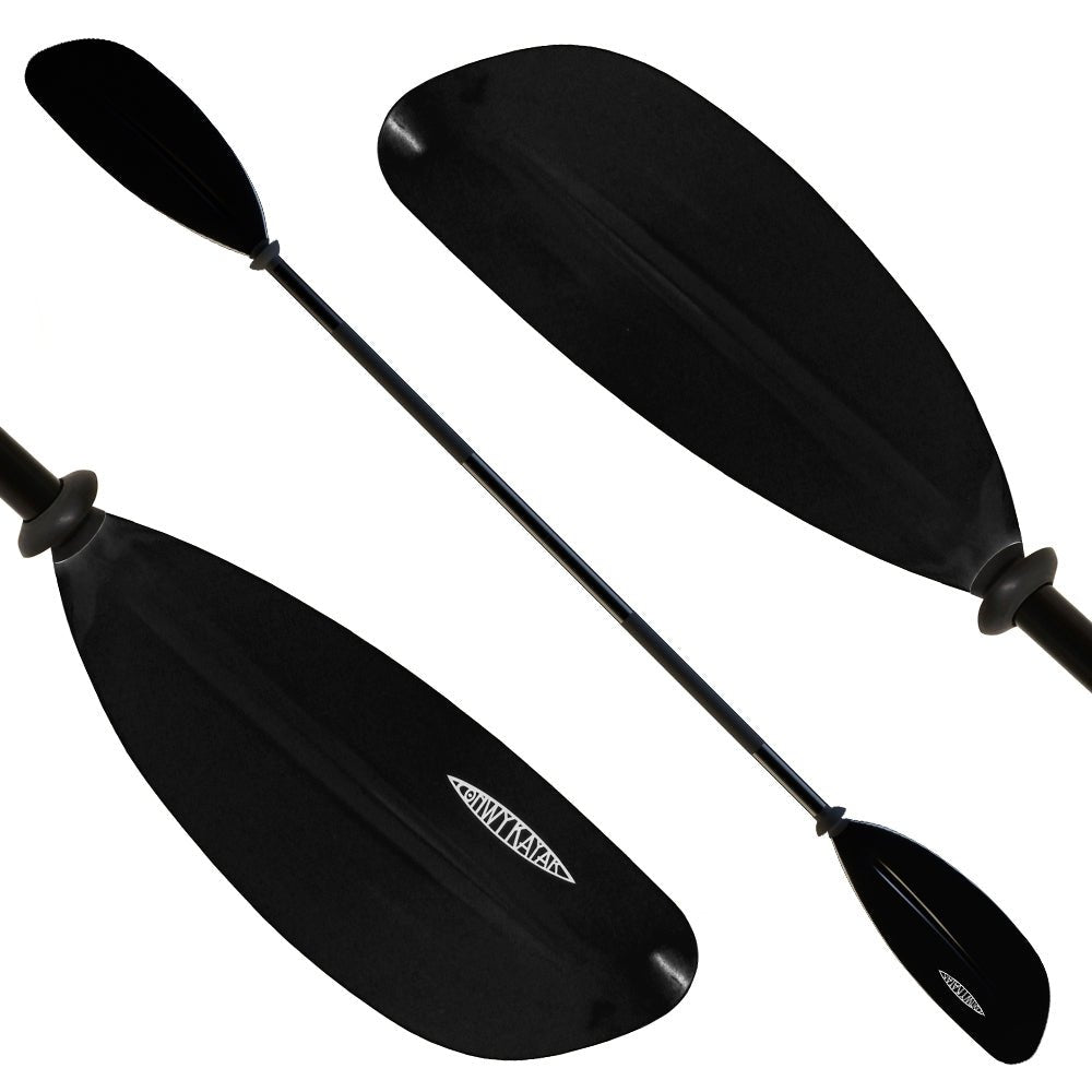 Conwy Kayak - Black 2 Piece Aluminium Kayak Paddle 220cm | Conwy Kayaks