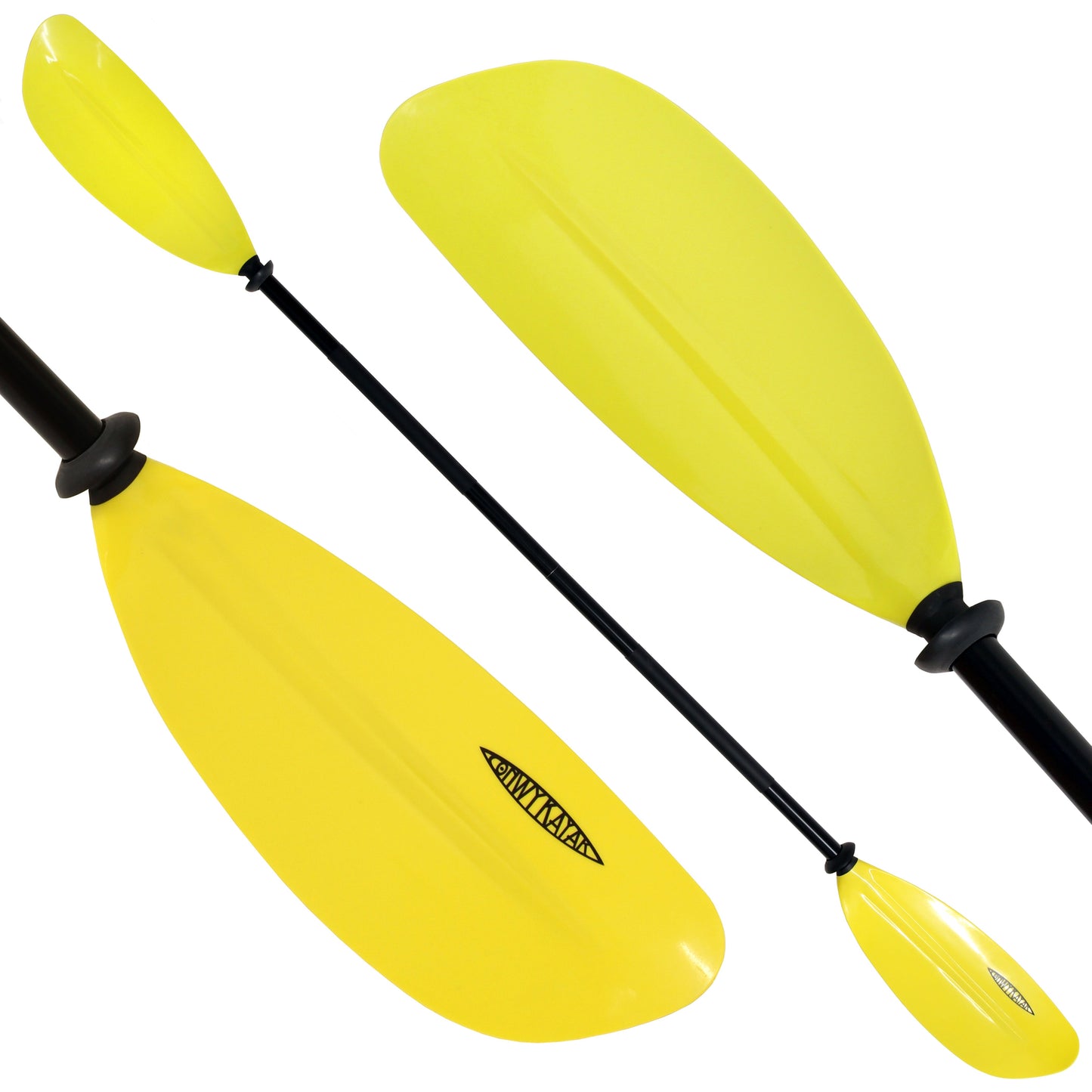 Conwy Kayak - Yellow 2 Piece Aluminium Kayak Paddle - 20